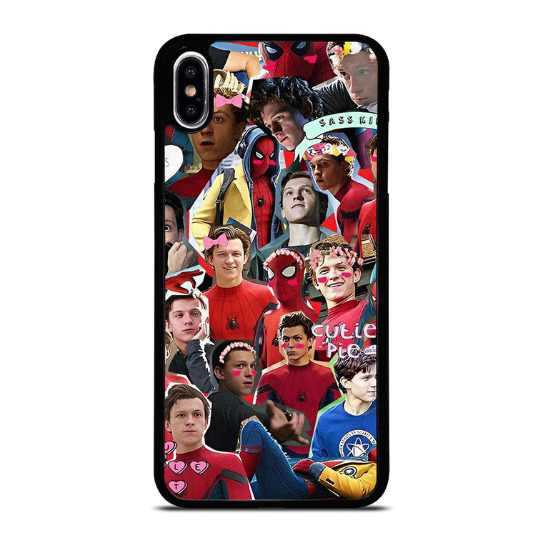 TOM HOLLAND SPIDERMAN COLLAGE iPhone XS Max Case Cover