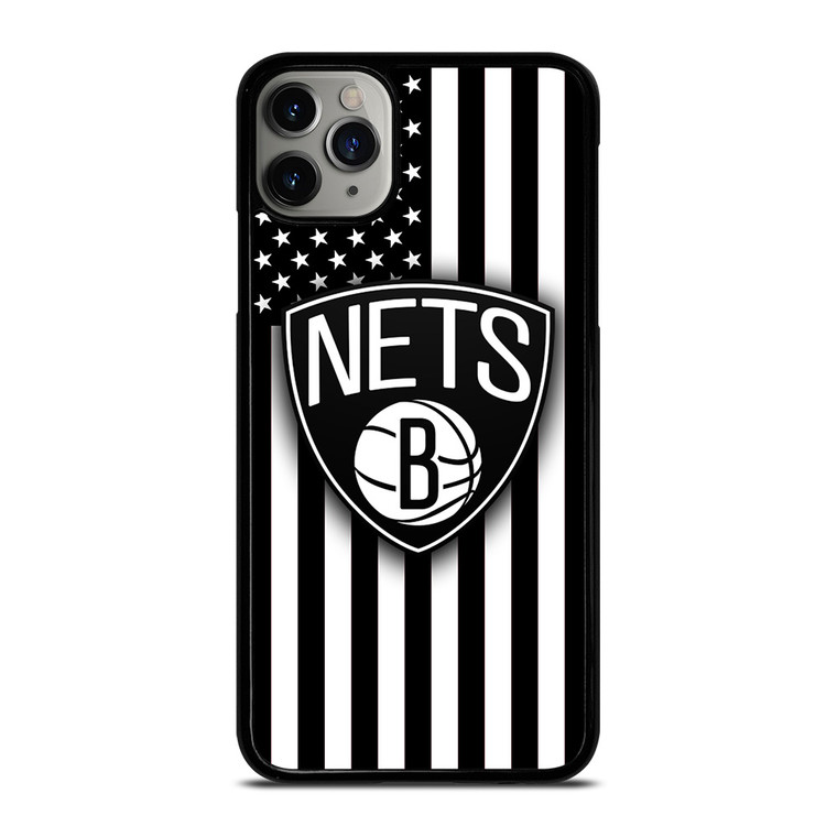 BROOKLYN NETS NBA USA FLAG iPhone 11 Pro Max Case Cover