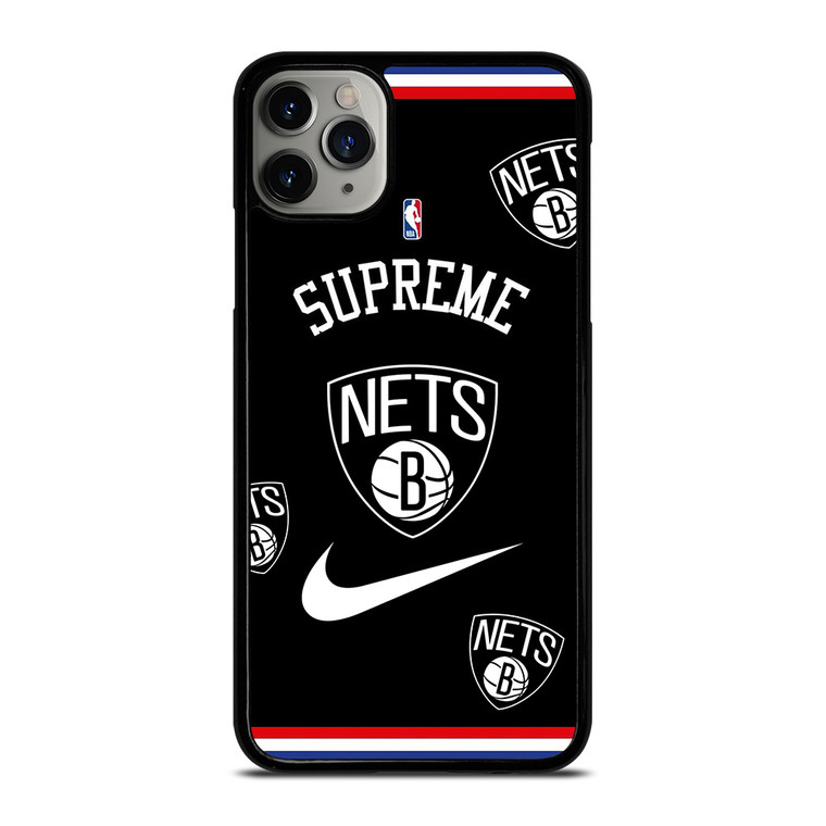 BROOKLYN NETS NBA X SUPREME NIKE iPhone 11 Pro Max Case Cover