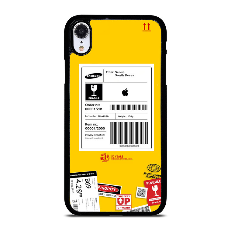 DHL SHIPPING EXPRESS LABEL APPLE iPhone XR Case Cover