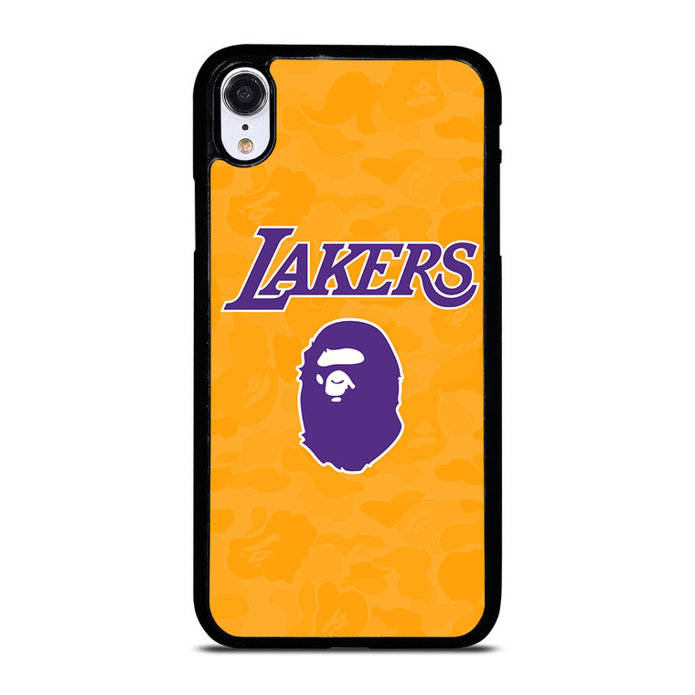 LOS ANGELES LAKERS X BAPE CAMO iPhone XR Case Cover