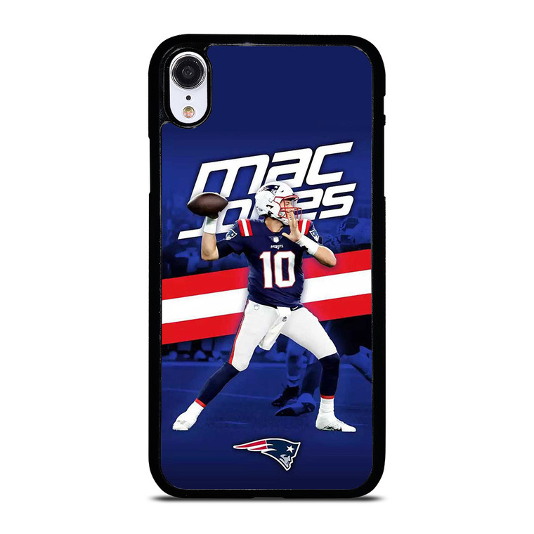MAC JONES NEW ENGLAND PATRIOT FOOTBALL iPhone XR Case Cover