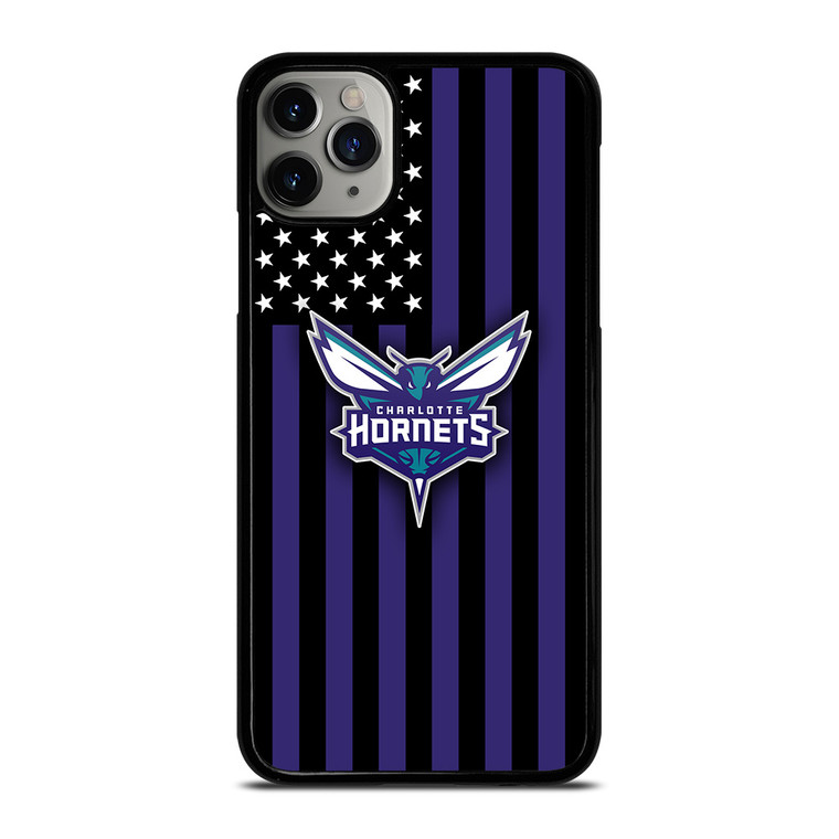 CHARLOTTE HORNETS NBA USA FLAG iPhone 11 Pro Max Case Cover