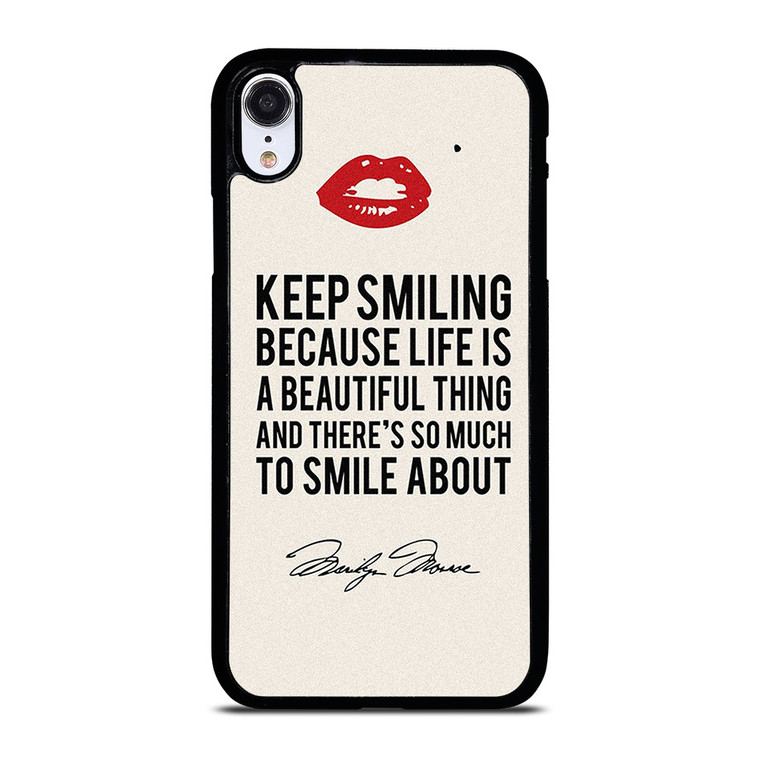 MARILYN MONROE QUOTES iPhone XR Case Cover