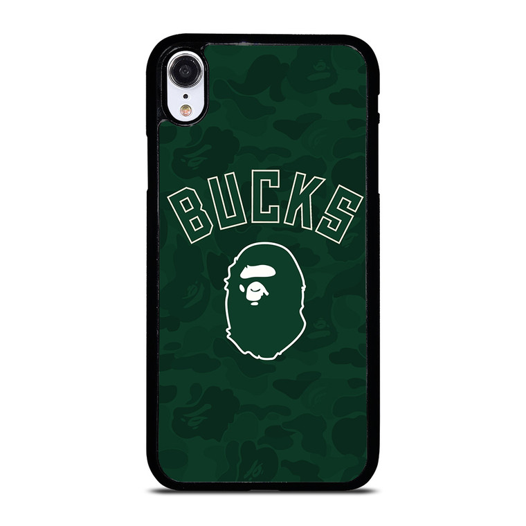 MILWAUKEE BUCKS X BAPE CAMO iPhone XR Case Cover