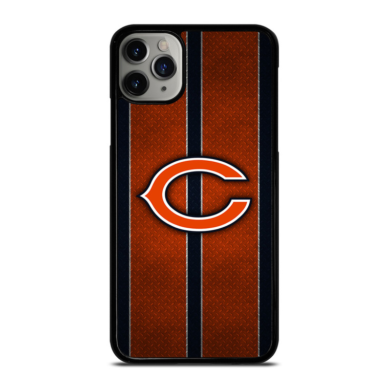 CHICAGO BEARS NFL METAL STRIPE iPhone 11 Pro Max Case Cover