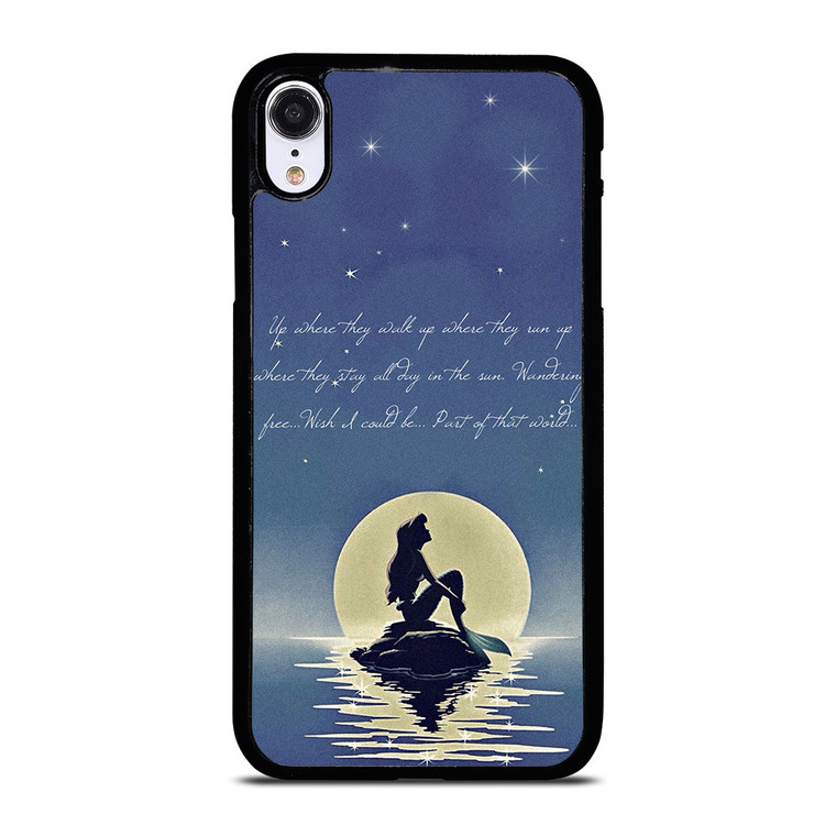 THE LITTLE MERMAID QUOTES iPhone XR Case Cover