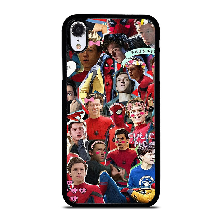 TOM HOLLAND SPIDERMAN COLLAGE iPhone XR Case Cover