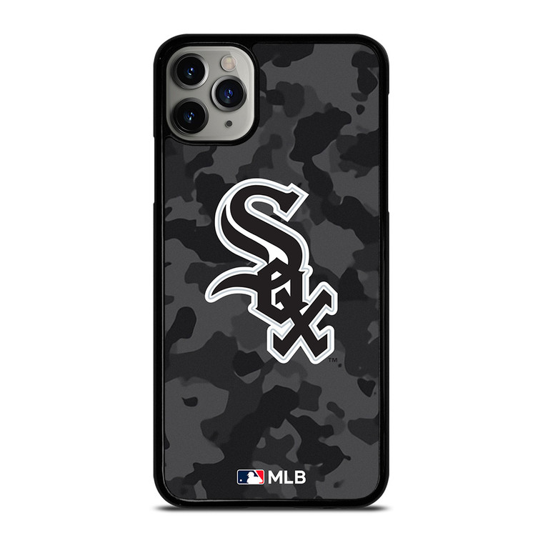 CHICAGO WHITE SOX BASEBALL BLACK CAMO iPhone 11 Pro Max Case Cover