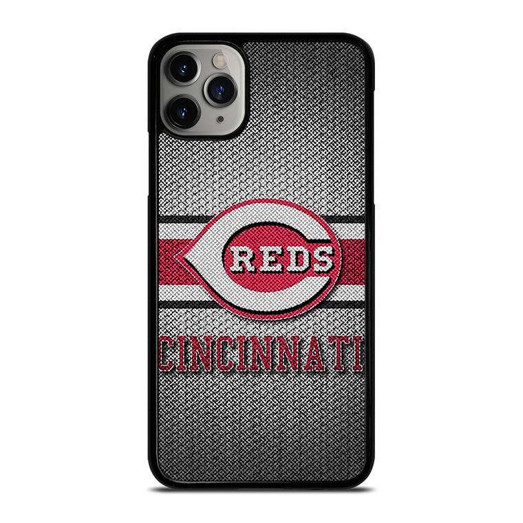 CINCINNATI RED MLB BASEBALL METAL iPhone 11 Pro Max Case Cover
