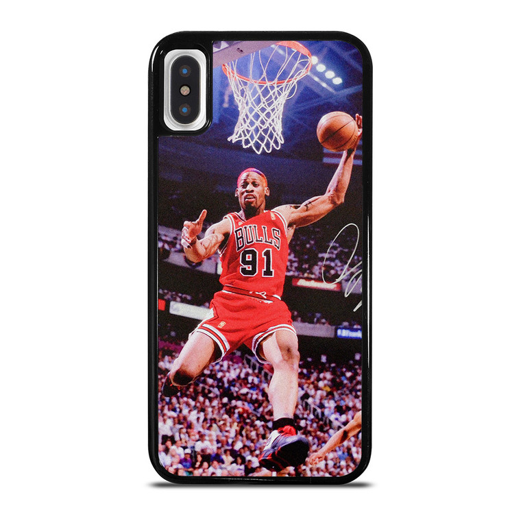 DENNIS RODMAN CHICAGO BULLS NBA iPhone X / XS Case Cover