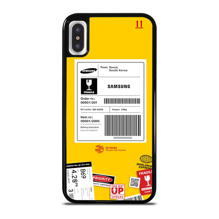 DHL SHIPPING EXPRESS LABEL SAMSUNG iPhone X / XS Case Cover