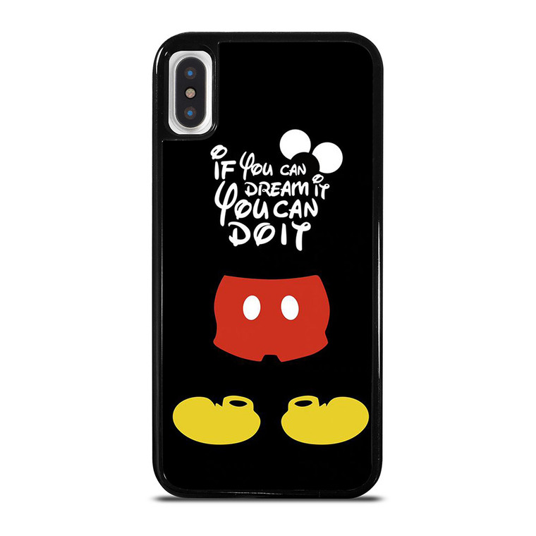 DISNEY MICKEY MOUSE QUOTES iPhone X / XS Case Cover