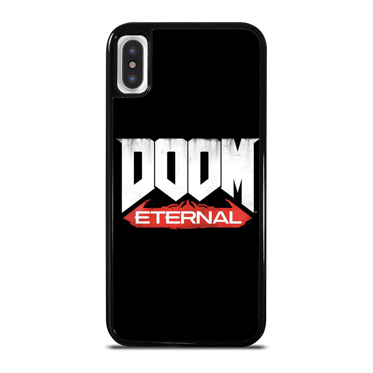DOOM ETERNAL GAMES LOGO BLACK iPhone X / XS Case Cover