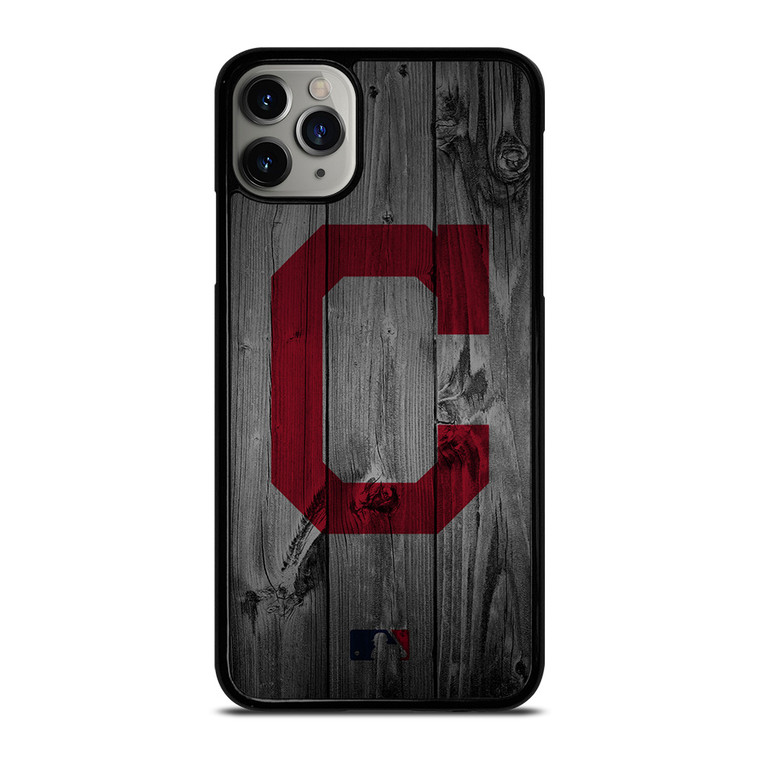 CLEVELAND GUARDIANS BASEBALL MLB WOOD LOGO iPhone 11 Pro Max Case Cover