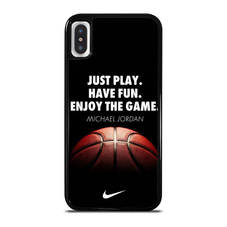 MICHAEL JORDAN BASKETBALL NIKE iPhone X / XS Case Cover