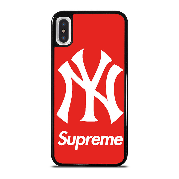 NEW YORK YANKEES X SUPREME RED iPhone X / XS Case Cover