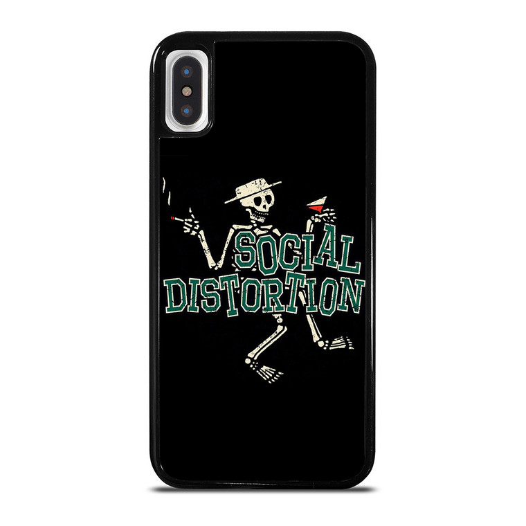 SOCIAL DISTORTION SKULL ART iPhone X / XS Case Cover