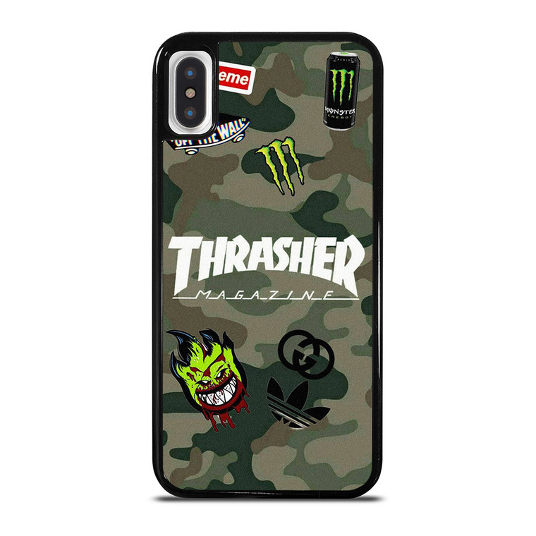THRASHER SKATEBOARD CAMO COLLAGE iPhone X / XS Case Cover