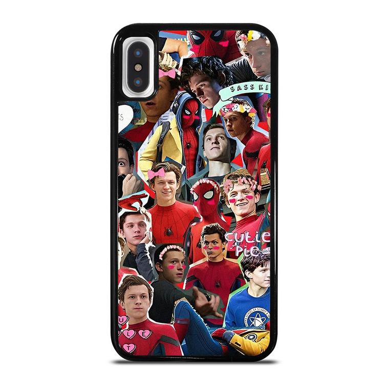 TOM HOLLAND SPIDERMAN COLLAGE iPhone X / XS Case Cover