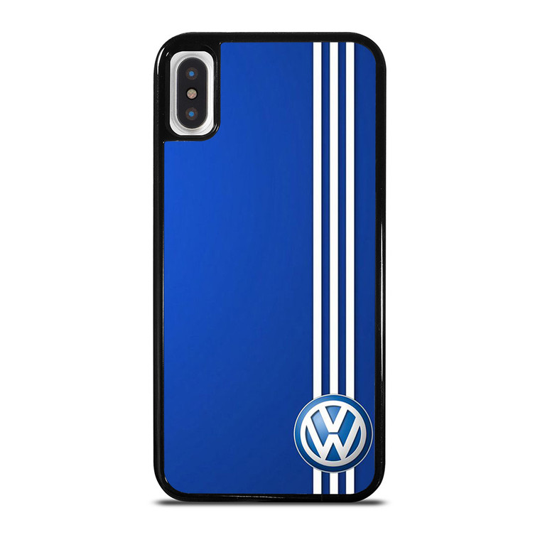 VOLKSWAGEN BLUE STRIPE LOGO iPhone X / XS Case Cover