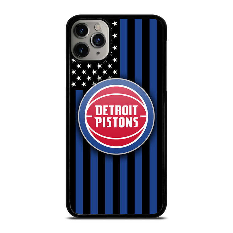 DETROIT PISTONS NBA USA FLAG iPhone 11 Pro Max Case Cover