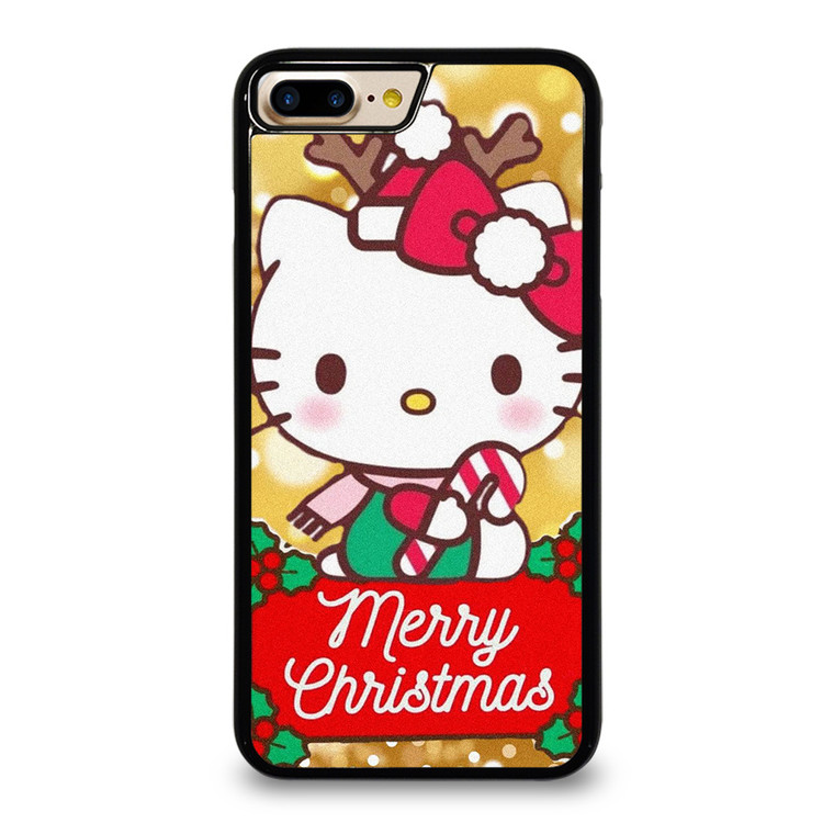 HELLO KITTY MERRY CHRISTMAS GOLD iPhone 7 / 8 Plus Case Cover