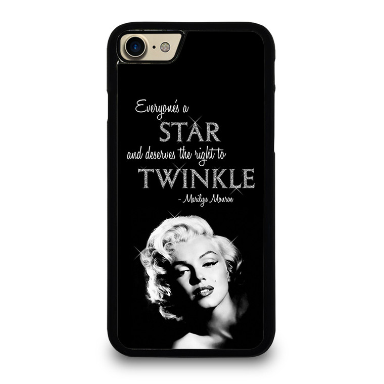 MARILYN MONROE BLACK QUOTES iPhone 7 / 8 Case Cover