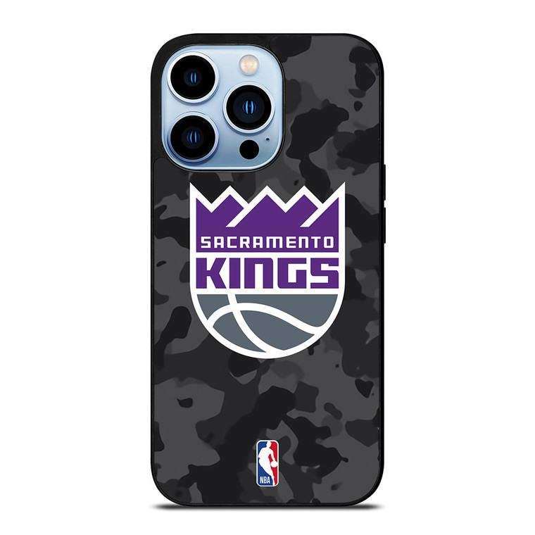 SACRAMENTO KINGS BLACK CAMO iPhone 13 Pro Max Case Cover