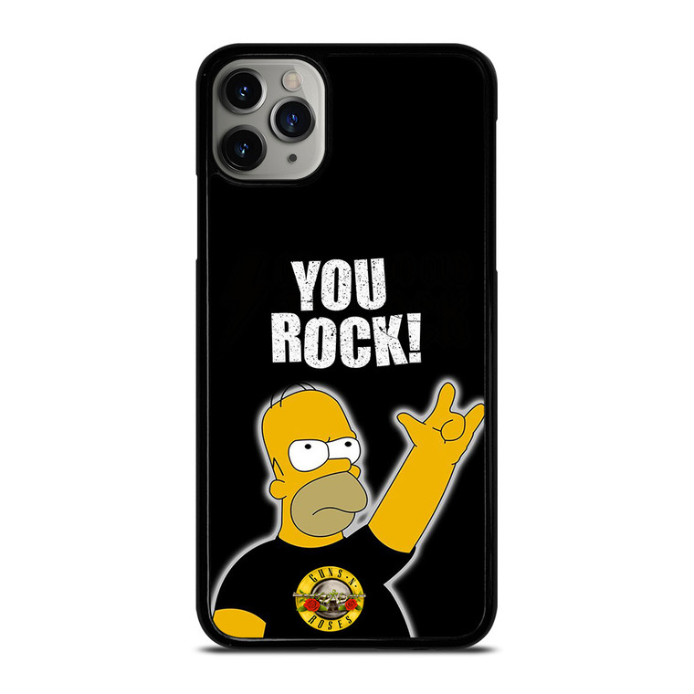 GUNS N ROSES ROCK HOMER SIMPSONS iPhone 11 Pro Max Case Cover