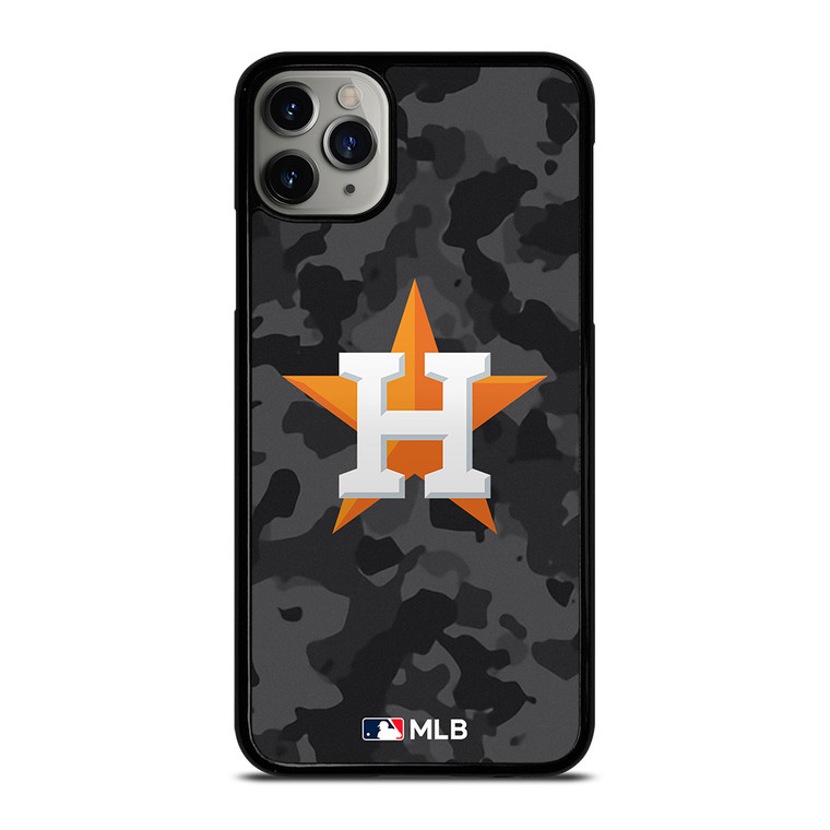HOUSTON ASTROS BASEBALL BLACK CAMO iPhone 11 Pro Max Case Cover