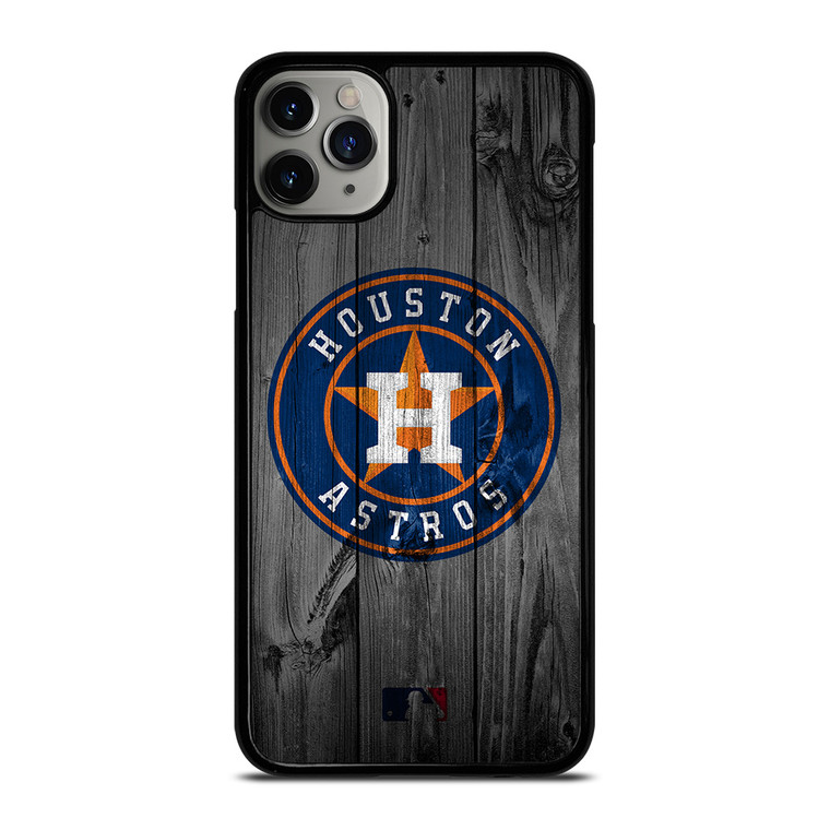HOUSTON ASTROS BASEBALL MLB WOOD LOGO iPhone 11 Pro Max Case Cover
