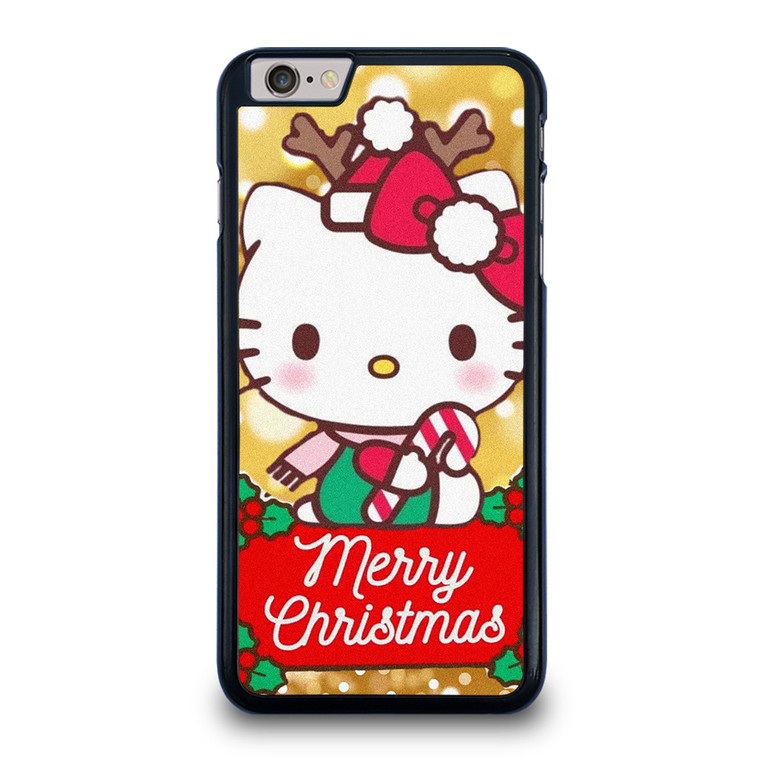 HELLO KITTY MERRY CHRISTMAS GOLD iPhone 6 / 6S Plus Case Cover