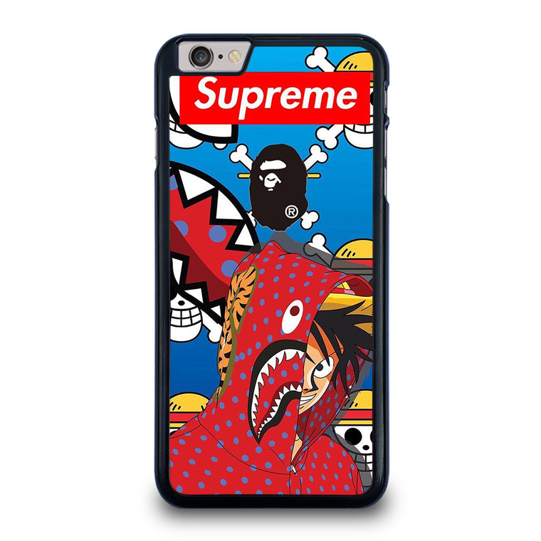 LUFFY ONE PIECE SUPREME BAPE iPhone 6 / 6S Plus Case Cover