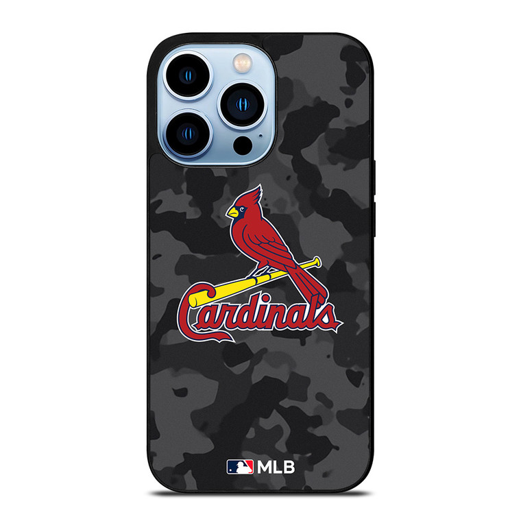 SAINT LOUIS CARDINALS BASEBALL BLACK CAMO iPhone 13 Pro Max Case Cover