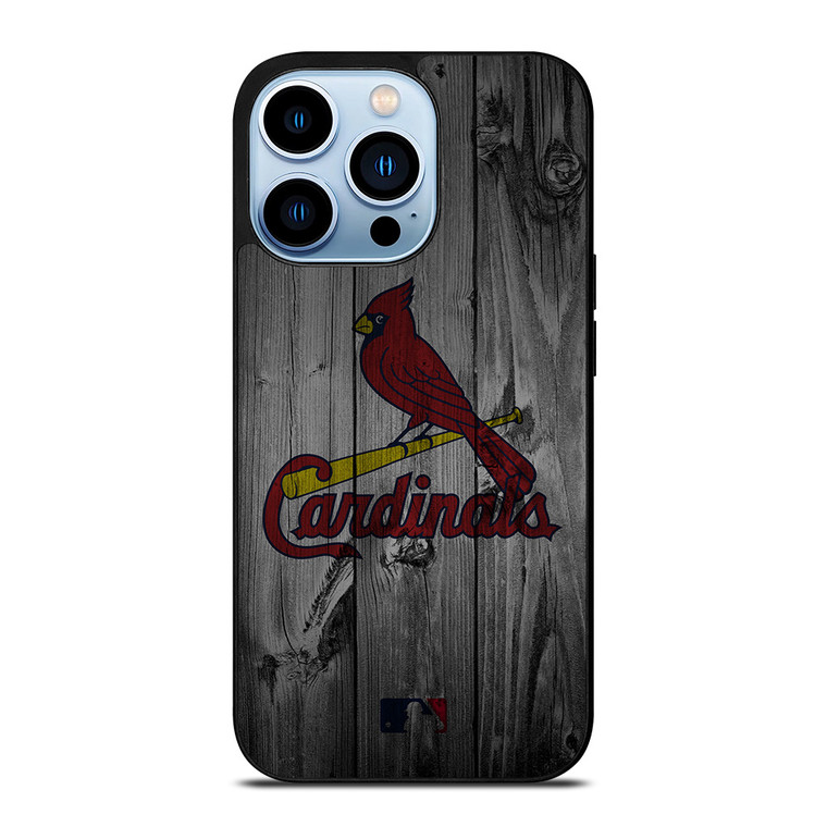 SAINT LOUIS CARDINALS BASEBALL MLB WOOD LOGO iPhone 13 Pro Max Case Cover