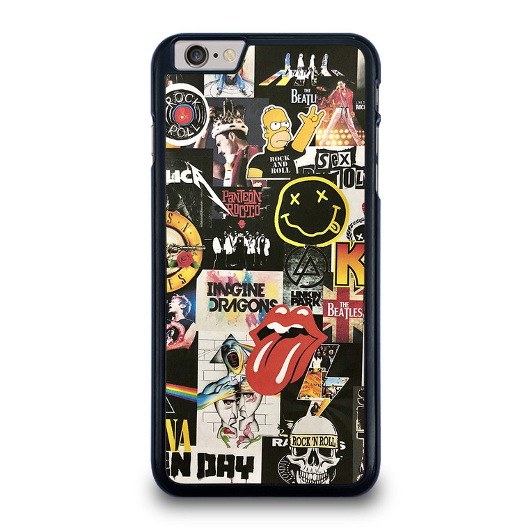 ROCK AND ROLL BAND COLLAGE iPhone 6 / 6S Plus Case Cover