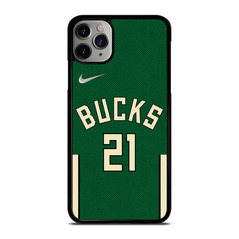 JRUE HOLIDAY MILWAUKEE BUCKS NIKE NBA 2021-22 iPhone 11 Pro Max Case Cover