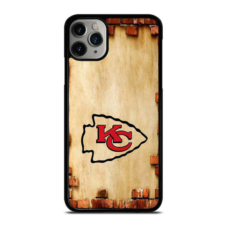 KANSAS CITY CHIEFS NFL FOOTBALL BRICKED iPhone 11 Pro Max Case Cover