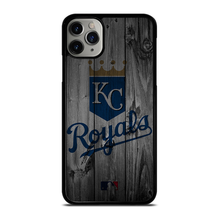 KANSAS CITY ROYALS BASEBALL MLB WOOD LOGO iPhone 11 Pro Max Case Cover