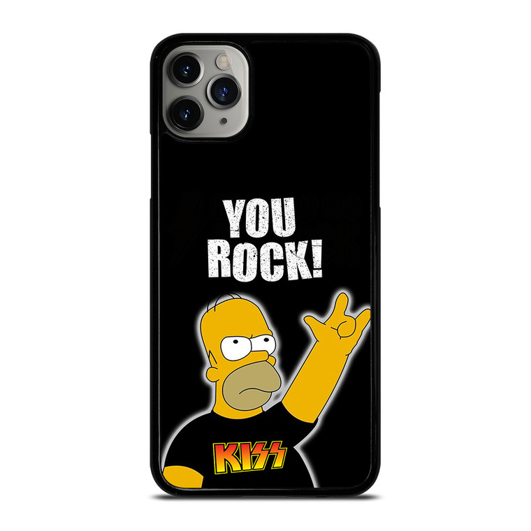 KISS ROCK HOMER SIMPSONS iPhone 11 Pro Max Case Cover