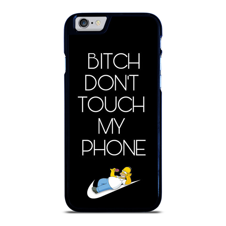 NIKE HOMER SIMPSON DONT TOUCH MY PHONE iPhone 6 / 6S Case Cover