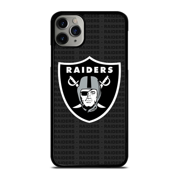 LAS VEGAS RAIDERS FOOTBALL TEXT iPhone 11 Pro Max Case Cover