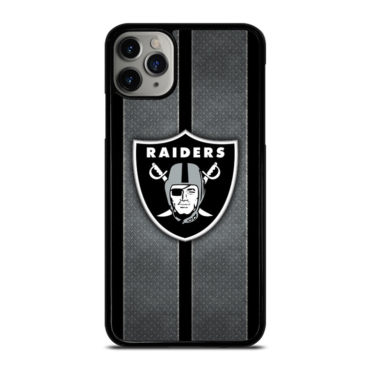 LAS VEGAS RAIDERS NFL METAL STRIPE iPhone 11 Pro Max Case Cover