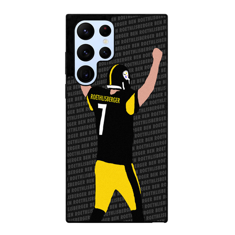 BEN ROETHLISBERGER PITTSBURGH STEELERS CARTOON Samsung Galaxy S22 Ultra Case Cover