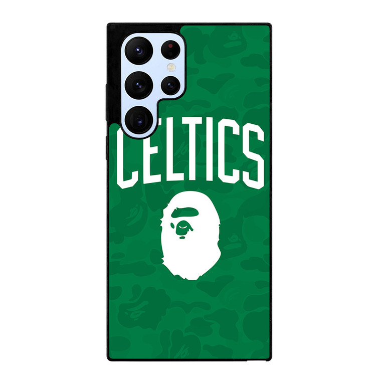 BOSTON CELTICS X BAPE CAMO Samsung Galaxy S22 Ultra Case Cover BOSTON CELTICS X BAPE CAMO Samsung Galaxy S22 Ultra Case Cover