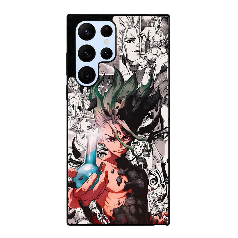 DR STONE ANIME BLACK WHITE Samsung Galaxy S22 Ultra Case Cover