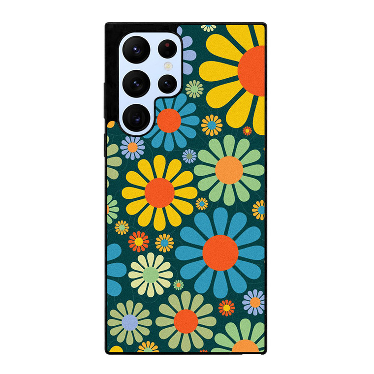 HIPPIE FLOWER PATTERN Samsung Galaxy S22 Ultra Case Cover