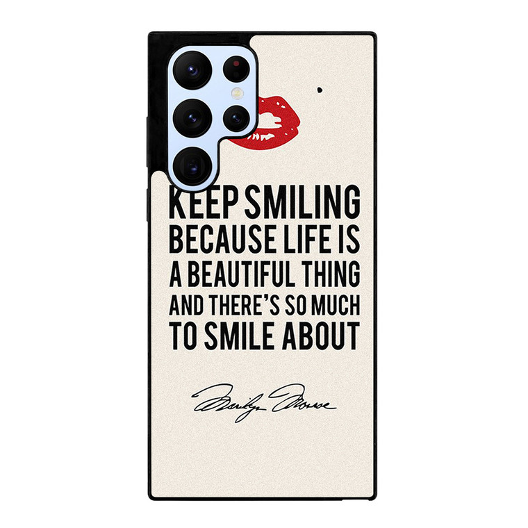 MARILYN MONROE QUOTES Samsung Galaxy S22 Ultra Case Cover