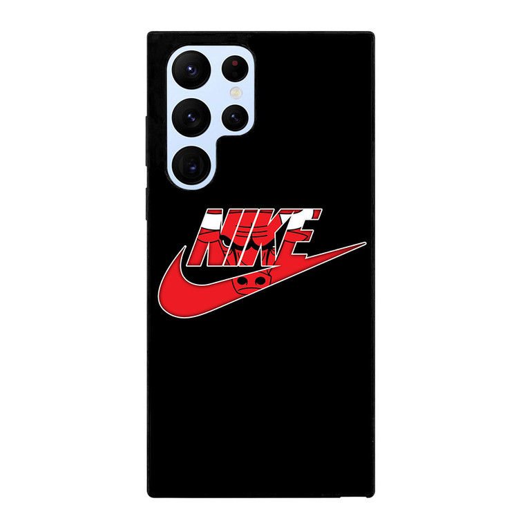 NIKE CHICAGO BULLS SWOOSH Samsung Galaxy S22 Ultra Case Cover